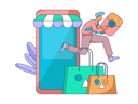 پیش‌نمایش فایل boy-doing-online-shopping-11714022 از پک تجارت الکترونیک