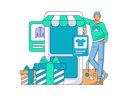 پیش‌نمایش فایل boy-shopping-online-11714037 از پک تجارت الکترونیک