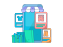 پیش‌نمایش فایل online-shopping-app-11714003 از پک تجارت الکترونیک
