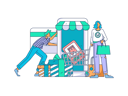 پیش‌نمایش فایل people-buying-online-11714034 از پک تجارت الکترونیک