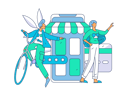 پیش‌نمایش فایل people-shopping-online-11714014 از پک تجارت الکترونیک