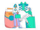 پیش‌نمایش فایل woman-doing-online-shopping-11714011 از پک تجارت الکترونیک