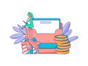 پیش‌نمایش فایل girl-looking-for-financial-mail-11713988 از پک تجارت الکترونیک