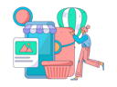 پیش‌نمایش فایل woman-doing-online-shopping-11713948 از پک تجارت الکترونیک