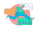 پیش‌نمایش فایل employee-achieving-business-presentation-on-time-11801320 از پک دویدن