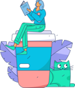 پیش‌نمایش فایل girl-reading-literature-11800875 از پک آموزش