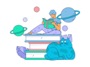 پیش‌نمایش فایل male-book-reader-11800878 از پک آموزش
