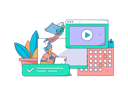 پیش‌نمایش فایل girl-and-man-with-study-timetable-11801063 از پک آموزش