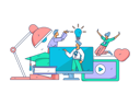 پیش‌نمایش فایل girl-having-education-target-11801065 از پک آموزش