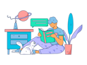 پیش‌نمایش فایل man-reading-book-11801092 از پک آموزش