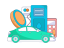 پیش‌نمایش فایل automobile-refueling-and-paying-card-11801362 از پک سوخت گیری ماشین