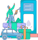 پیش‌نمایش فایل boy-refuelling-car-at-gas-station-11801341 از پک سوخت گیری ماشین