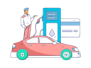 پیش‌نمایش فایل filling-petrol-into-car-11801366 از پک سوخت گیری ماشین