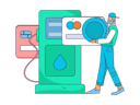 پیش‌نمایش فایل paying-through-atm-card-for-car-tanking-11801360 از پک سوخت گیری ماشین