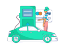 پیش‌نمایش فایل paying-through-credit-card-for-vehicle-refilling-11801367 از پک سوخت گیری ماشین
