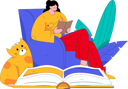 پیش‌نمایش فایل female-reading-book-11822183 از پک خواندن