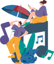 پیش‌نمایش فایل listening-music-11805690 از پک موسیقی