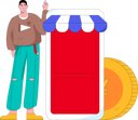 پیش‌نمایش فایل man-doing-shopping-11822470 از پک خرید