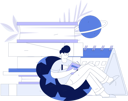 پیش‌نمایش فایل boy-reading-book-while-sitting-on-beanbag-11848069 از پک مطالعه