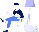 پیش‌نمایش فایل boy-sitting-on-sofa-and-reading-books-11848052 از پک مطالعه