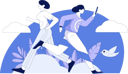 پیش‌نمایش فایل girls-running-in-park-11847781 از پک دویدن