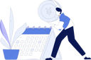 پیش‌نمایش فایل boy-making-financial-calendar-11847638 از پک ورود