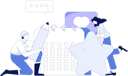 پیش‌نمایش فایل business-employees-are-making-a-schedule-11847641 از پک ورود