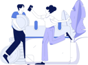 پیش‌نمایش فایل business-employees-making-financial-calendar-11847645 از پک ورود