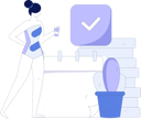 پیش‌نمایش فایل girl-making-travel-calendar-11847652 از پک ورود