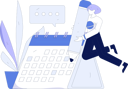 پیش‌نمایش فایل positive-business-woman-with-giant-pencils-nearby-marked-calendar-11847642 از پک ورود