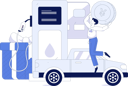 پیش‌نمایش فایل man-holding-yen-coin-at-fuel-station-11847533 از پک سوخت گیری ماشین