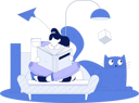 پیش‌نمایش فایل woman-is-reading-book-11846868 از پک خانه