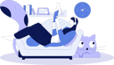 پیش‌نمایش فایل woman-is-reading-book-while-relaxing-on-couch-11846873 از پک خانه