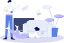 پیش‌نمایش فایل woman-is-reading-books-11846866 از پک خانه