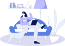 پیش‌نمایش فایل woman-is-working-on-laptop-11846875 از پک خانه
