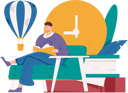 پیش‌نمایش فایل male-book-reader-11805813 از پک خواندن