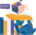 پیش‌نمایش فایل man-riding-on-book-11805826 از پک خواندن