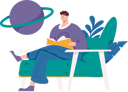 پیش‌نمایش فایل young-man-reading-book-11805834 از پک خواندن
