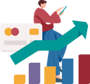 پیش‌نمایش فایل man-getting-financial-growth-11811672 از پک امور مالی