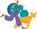 پیش‌نمایش فایل boy-running-with-pet-dog-11811728 از پک دویدن