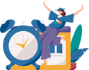 پیش‌نمایش فایل female-employee-running-late-on-time-11811733 از پک دویدن