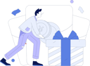 پیش‌نمایش فایل boy-with-gift-angpow-11846730 از پک تجارت الکترونیک