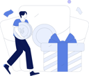 پیش‌نمایش فایل boy-with-gift-angpow-11846733 از پک تجارت الکترونیک