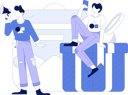 پیش‌نمایش فایل man-looking-for-shopping-mail-and-reward-11846751 از پک تجارت الکترونیک