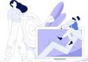 پیش‌نمایش فایل girl-and-man-doing-e-learning-11846687 از پک آموزش