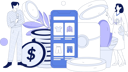 پیش‌نمایش فایل girl-and-man-doing-online-shopping-payment-11846641 از پک تجارت الکترونیک