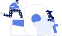 پیش‌نمایش فایل man-holding-heart-while-girl-standing-with-star-and-giving-shopping-feedback-11846671 از پک تجارت الکترونیک