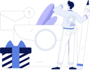پیش‌نمایش فایل man-looking-for-shopping-mail-and-reward-11846665 از پک تجارت الکترونیک