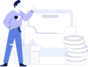پیش‌نمایش فایل man-showing-shopping-mail-11846663 از پک تجارت الکترونیک