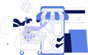 پیش‌نمایش فایل woman-doing-online-shopping-11846625 از پک تجارت الکترونیک